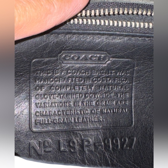 COACH Vintage Willis Black Leather
Nickel Crossbody Bag Satchel
Handbag 9927 - Picture 13 of 13